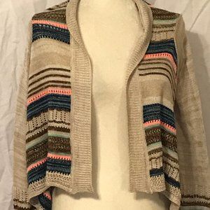 Eyeshadow Multi-Coloured Cardigan ~ Size Small